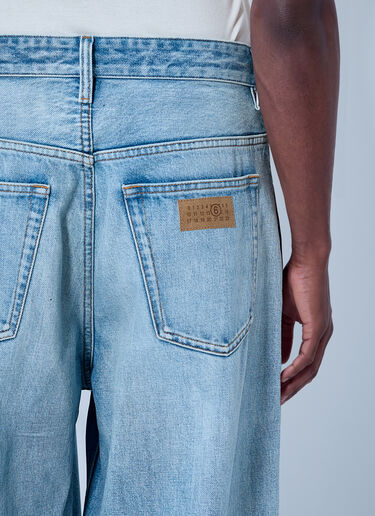 MM6 Maison Margiela 宽腿牛仔裤 蓝色 mmm0165008