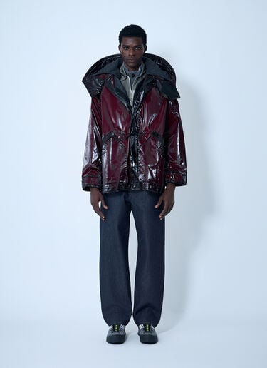 Hooded Uneven Ripstop Prismatic Parka Jacket Stone Island Hooded Uneven Ripstop Prismatic Parka Jacket Burgundy sto0162013