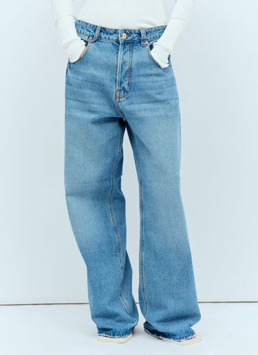 Jacquemus Le De-Nîmes Large Jeans Blue jac0256025