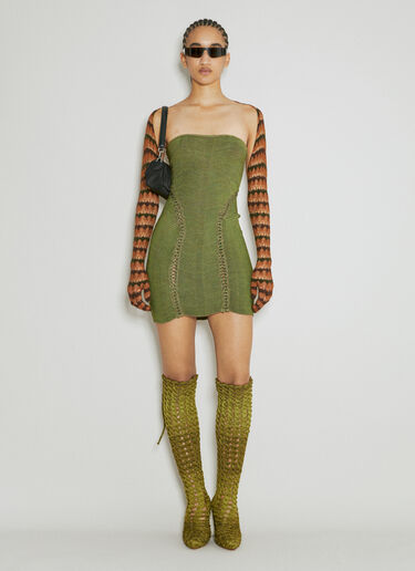 Isa Boulder Turner Knit Dress Green isa0253005