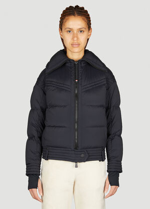 Moncler Grenoble Padded Chapelets Bomber Jacket Black mog0253002