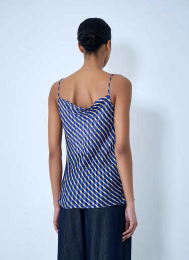Diagonal Stripe Camisole Top Dries Van Noten Diagonal Stripe Camisole Top Blue dvn0263009