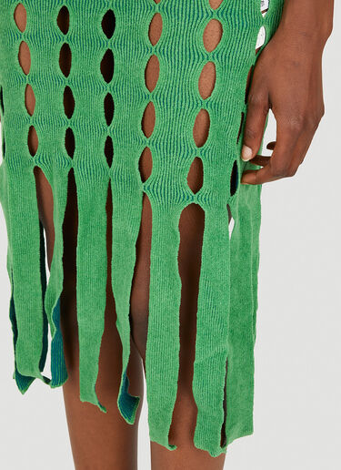 Ambush Knit Cut Out Dress Green amb0250017