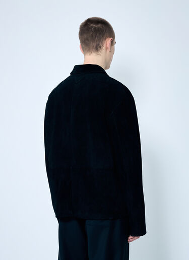 Prada Suede Jacket Black pra0159034