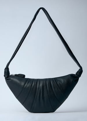 Lemaire Medium Croissant Crossbody Bag Black lem0358003