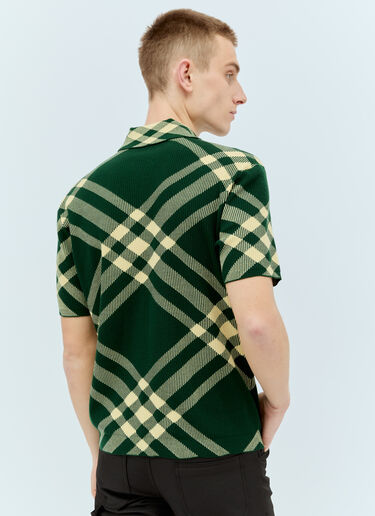 Burberry Check Polo Top Green bur0155027