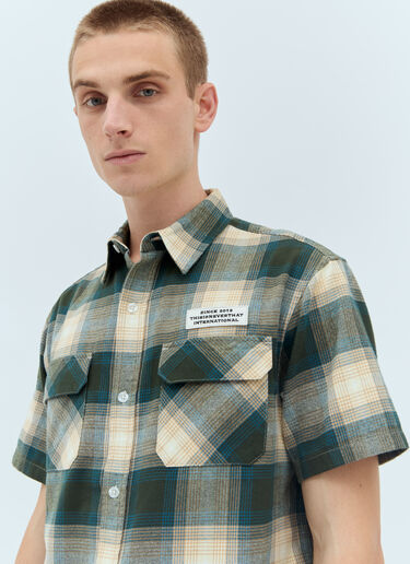 thisisneverthat® Ombre Check Shirt Green tsn0156004