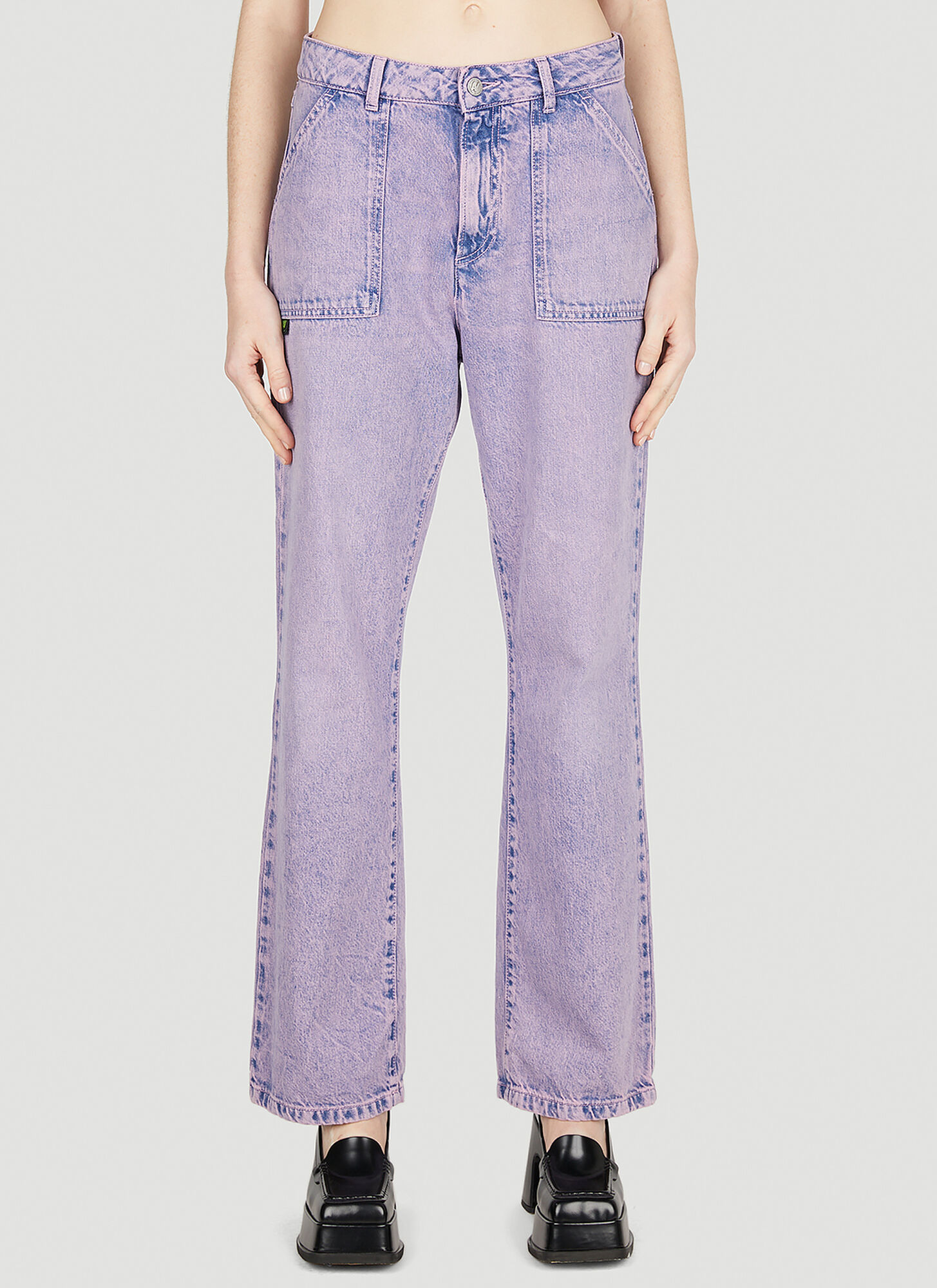 Avavav Big Jeans In Lilac