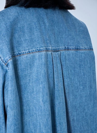 Miu Miu Chambray Shirt Light Blue miu0365011