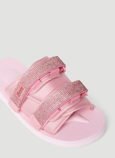 Blumarine x Suicoke Moto Low Slides Pink blm0252030