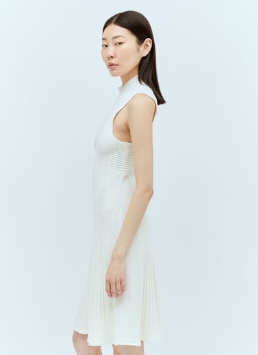 Chloé Mock-Neck Mini Dress Cream chl0256004