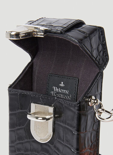 Vivienne Westwood 鳄鱼纹手机包 黑色 vvw0152044