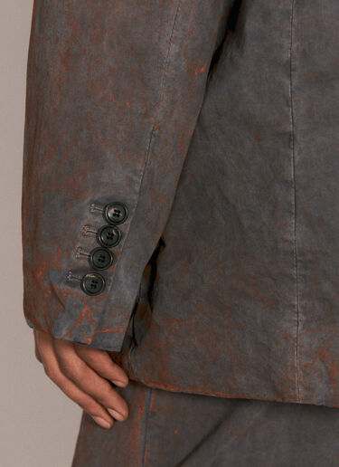 Y/PROJECT 缩褶徽标锈色西装外套 灰色 ypr0156002