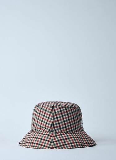 Miu Miu Vichy Bucket Hat Brown miu0259046