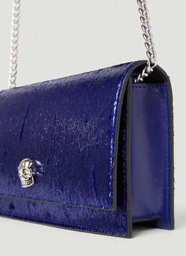 Alexander McQueen Small Skull Shoulder Bag Blue amq0252007