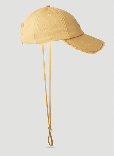 Jacquemus La Casquette Artichaut Cap Yellow jac0151042