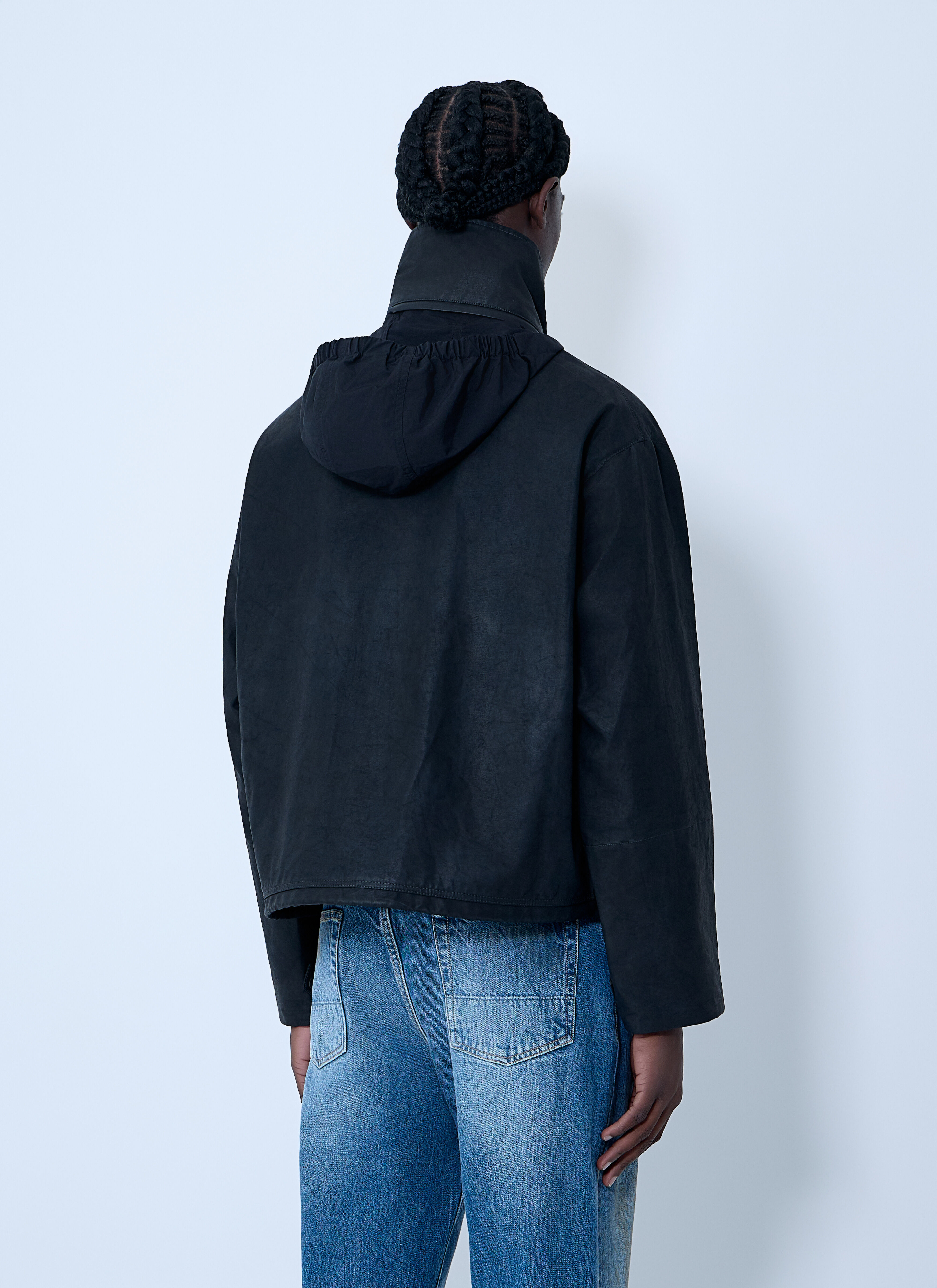Lemaire Men's' Short Rain Jacket in Black | LN-CC®