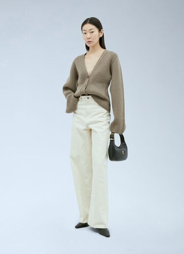 Khaite Scarlet Cashmere Cardigan Beige kha0255011