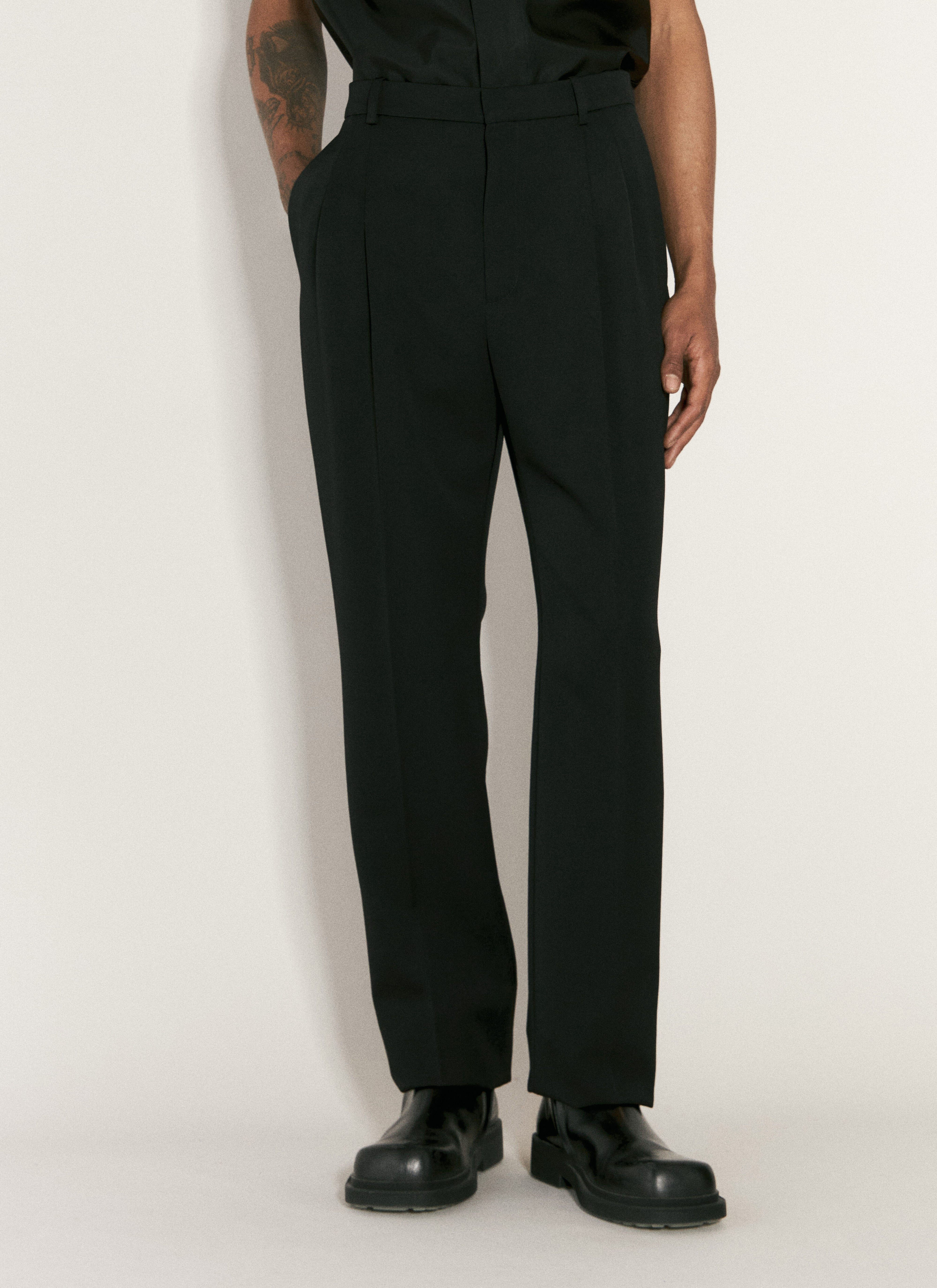 Miista High-Waisted Tailored Pants Black mii0256001