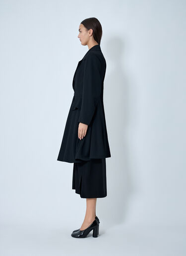 Yohji Yamamoto Paneled Flare Coat Black yoy0262003