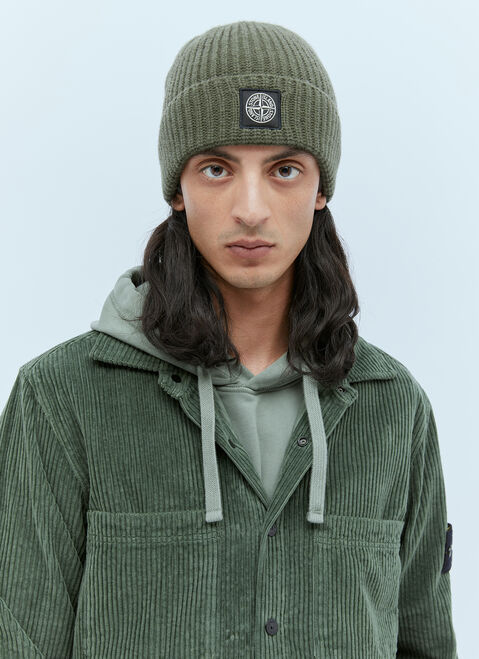 Acne Studios Compass Patch Beanie Hat Yellow acn0153024