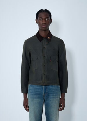 Levi's x Barbour Type 2 Waxed Jacket Green leb0162003