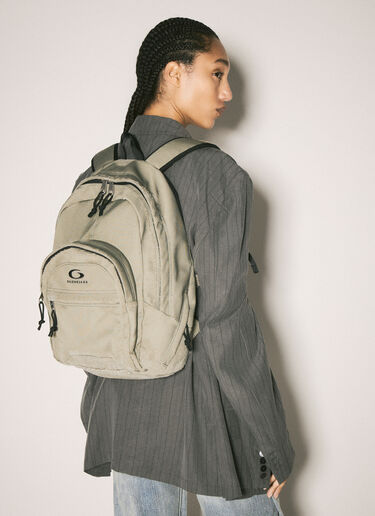 Balenciaga Distressed Backpack Green bal0258007