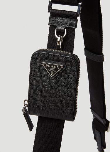 Prada Saffiano Crossbody Bag Black pra0149062