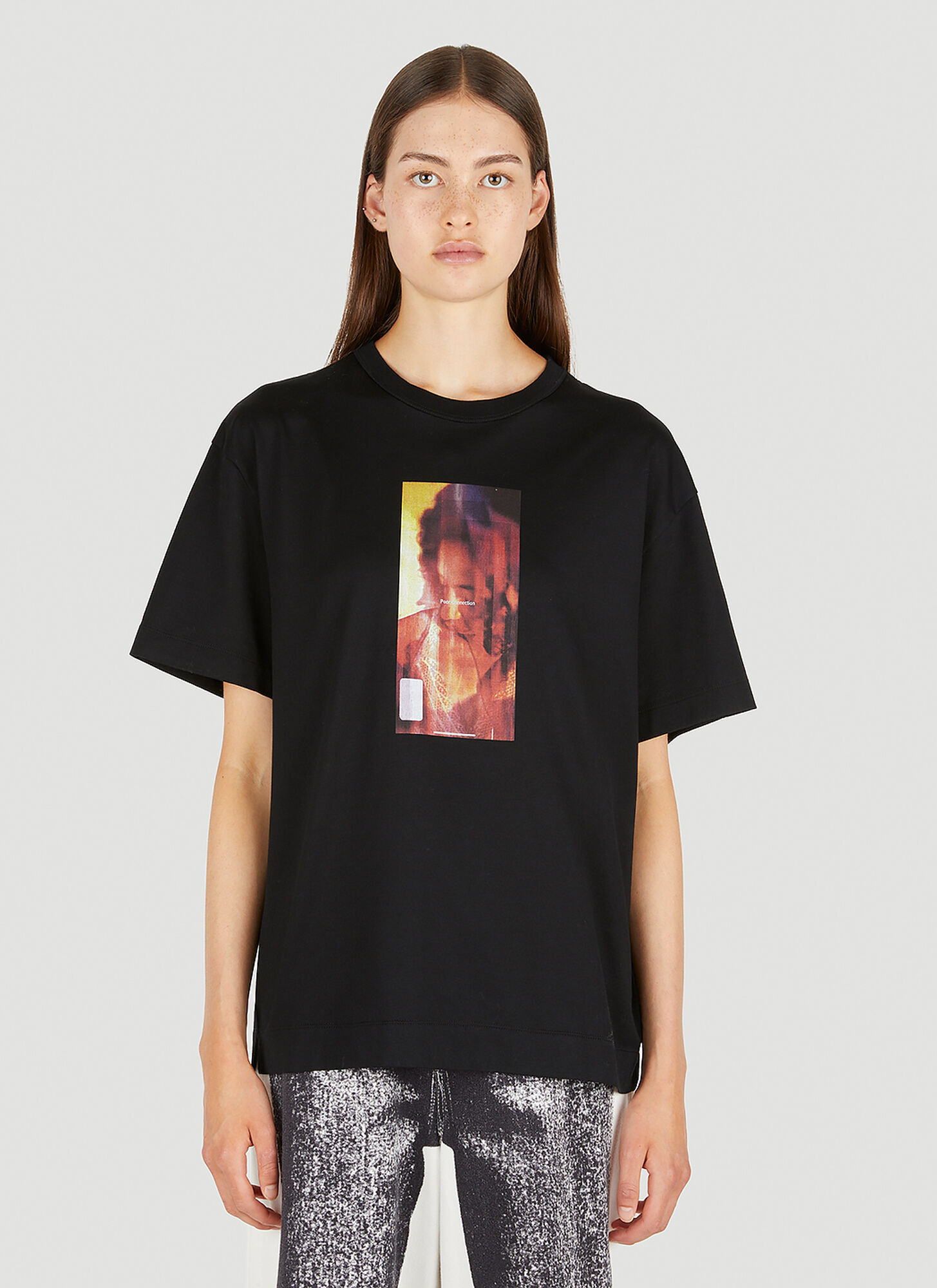 Meryll Rogge Graphic Print Short Sleeve Crewneck T-shirt In Black