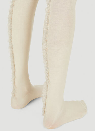 Durazzi Milano Intarsia Tights Cream drz0250036