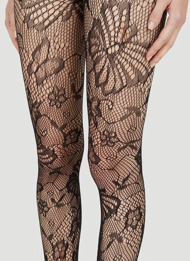 Gucci Butterfly Motif Tights Black guc0251015