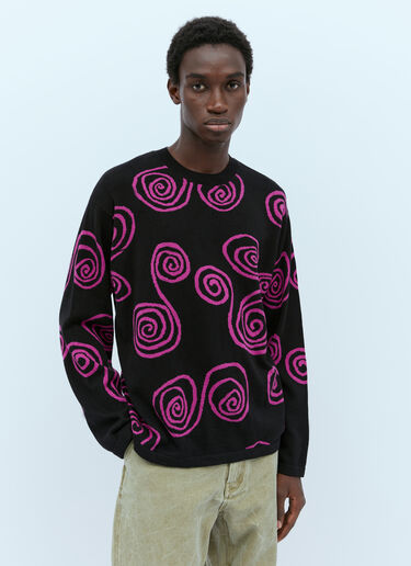 Stüssy Spiral Knit Sweater Black sts0151006
