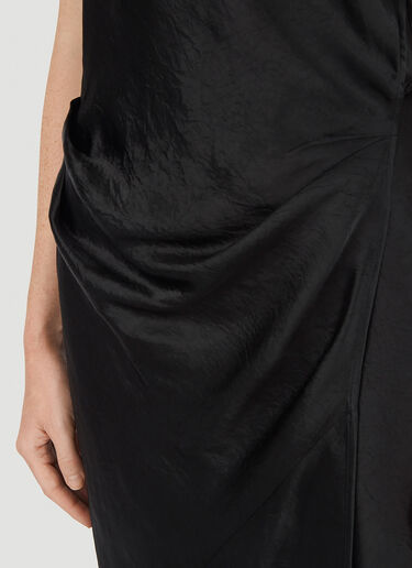 Acne Studios Hammered Satin Dress  Black acn0246004