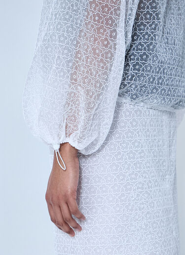 Cecilie Bahnsen CBshila Hoodie Windflower Top White cec0264004