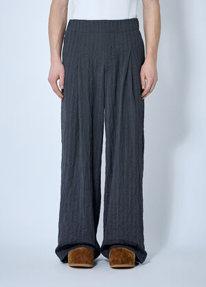 Dries Van Noten Crinkle Suit Pants Black dvn0160003