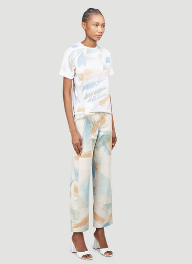 Collina Strada Paint Print T-Shirt White cst0239009