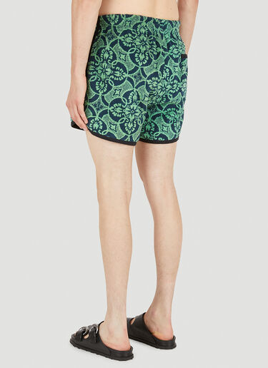 Oriental Towel Shorts Marine Serre Oriental Towel Shorts Green mrs0152003