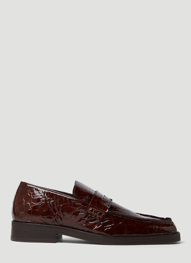 Martine Rose Square Roxy Loafers Brown mtr0142023