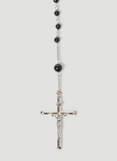 Dolce & Gabbana Kim Long Rosary Necklace Silver dol0252032