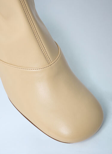 Chloé Janis Heeled Boots Beige chl0262026