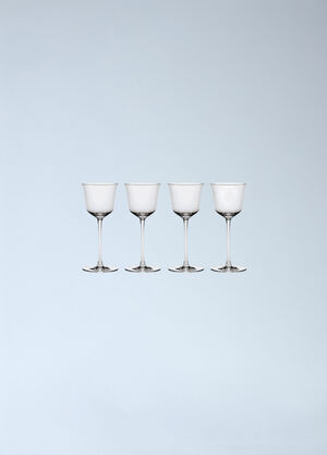 Fornasetti Set Of Four Grace Red Wine Glasses White wps0691859