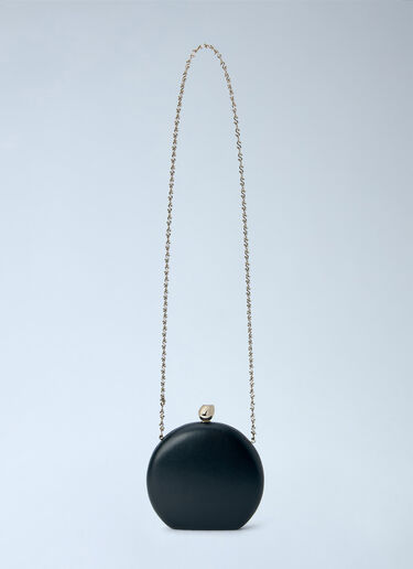 LN-CC® - Sportmax: Curved Clutch with Chain Strap - Black Sportmax Curved Clutch with Chain Strap Black spx0266213