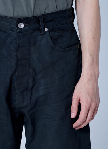LN-CC® - Rick Owens DRKSHDW: Tower Geth Jeans - Black Rick Owens DRKSHDW Tower Geth Jeans Black drk0166003