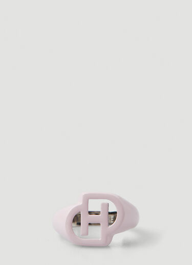 D'heygere Logo Signet Ring Pink hey0348003