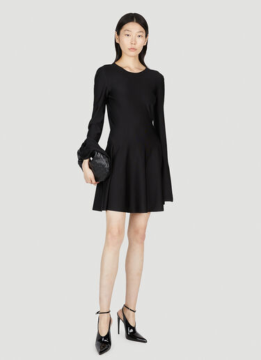 Saint Laurent Skater Dress Black sla0251028