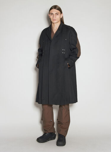 Kiko Kostadinov Deultum Pleated Coat Black kko0156006