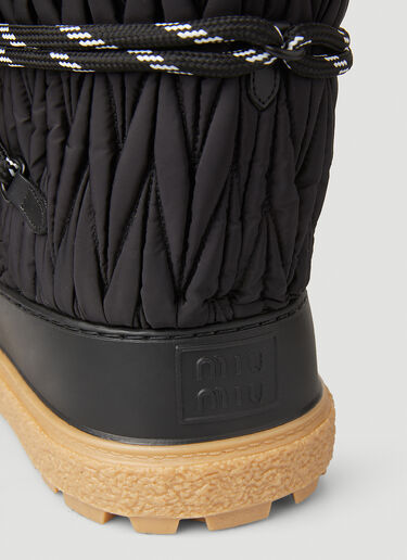 Miu Miu Matelassé Après-Ski Boots Black miu0251014