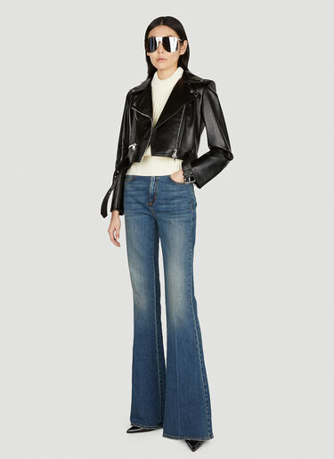 Alexander McQueen Flared Jeans Blue amq0251056