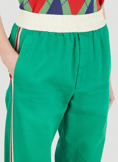 Gucci Vintage-Logo Track Pants Green guc0245019