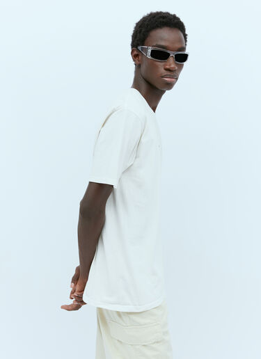 Logo Print T-Shirt Stüssy Logo Print T-Shirt Cream sts0152075